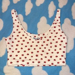 strawberry crop top